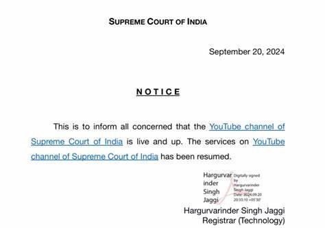 Indian Supreme Court recovers YouTube account from XRP scammers