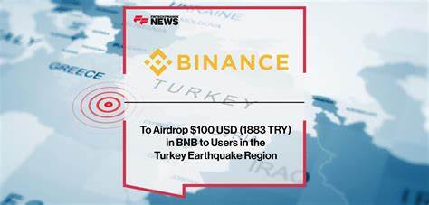 Binance is Donating $100 in BNB to Users Affected by the recent 7.7 Earthquake in Turkey - Tekedia