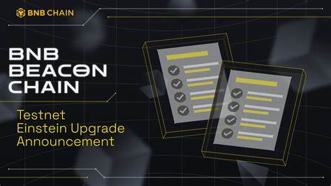 Einstein, BNB Beacon Chain Testnet, upgrade coming in January 2023 - CryptoTvplus